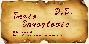 Dario Danojlović vizit kartica